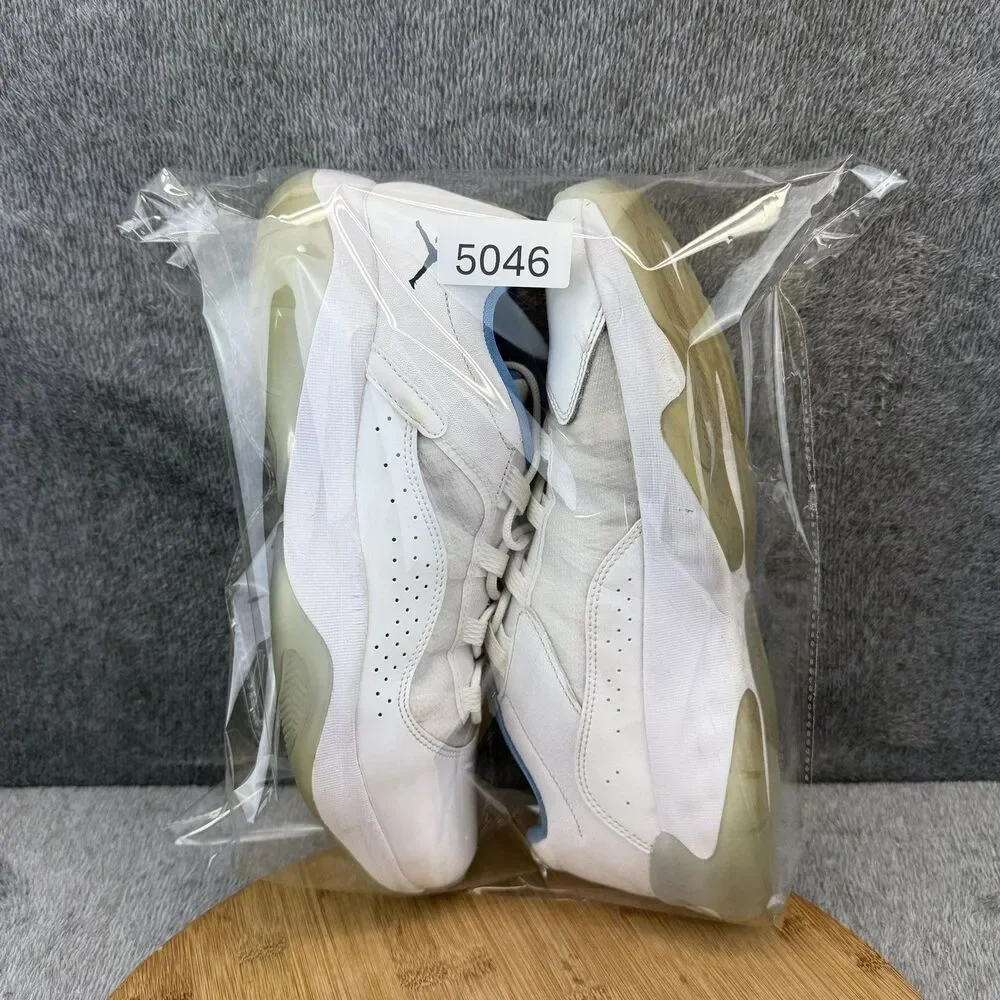 Jordan Shoes Mens Size 11.5 White Leather Low Top Basketball Sneakers DO0751-100